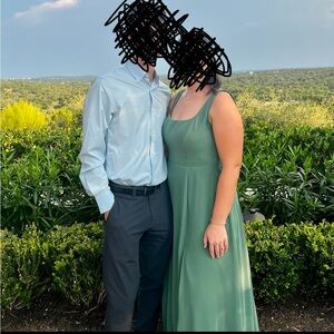 Azazie Bridesmaid Dress - Eucalyptus Green